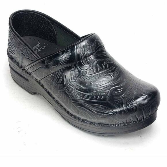 Dansko Professional tooled black clog - Picture 1 of 13